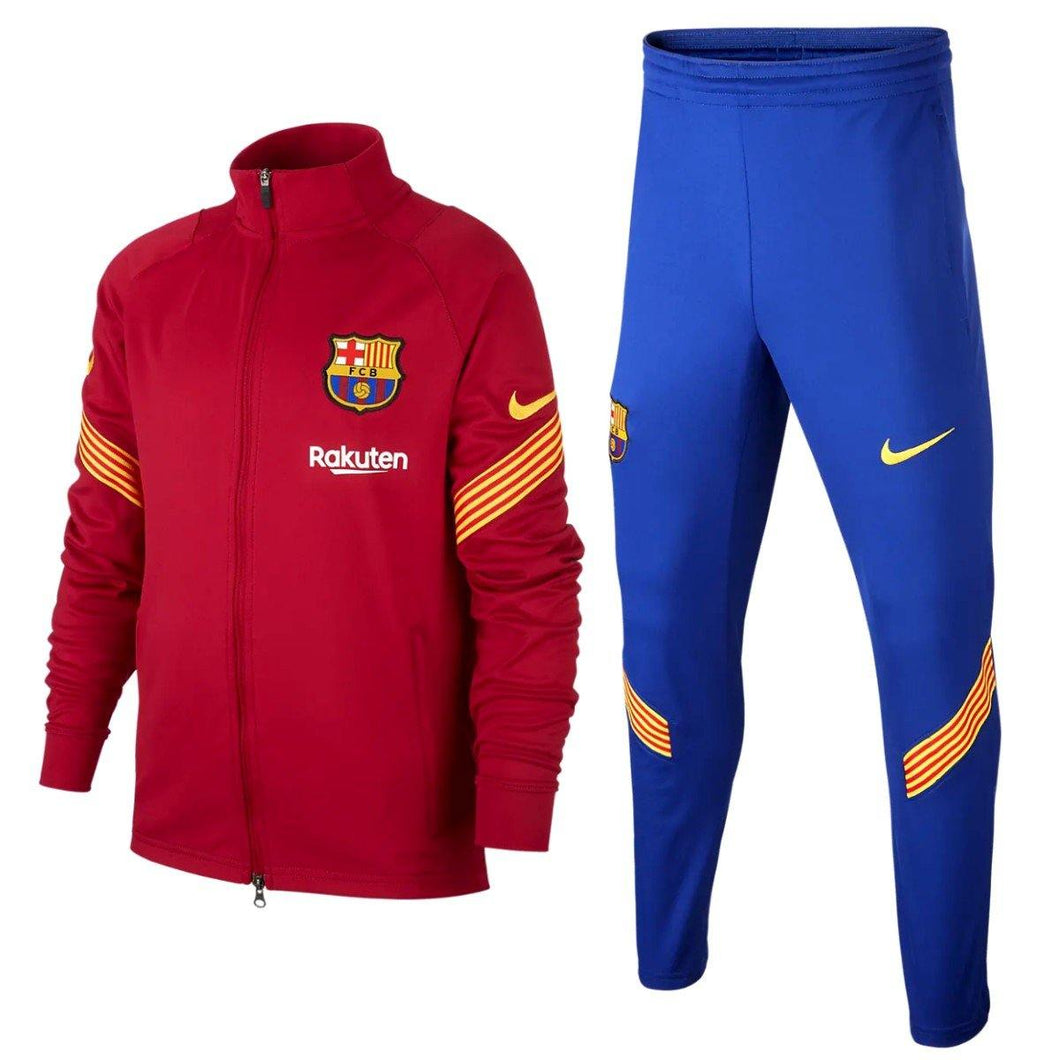 Kids - FC Barcelona training presentation Soccer tracksuit 2020/21 - Nike - SoccerTracksuits.com