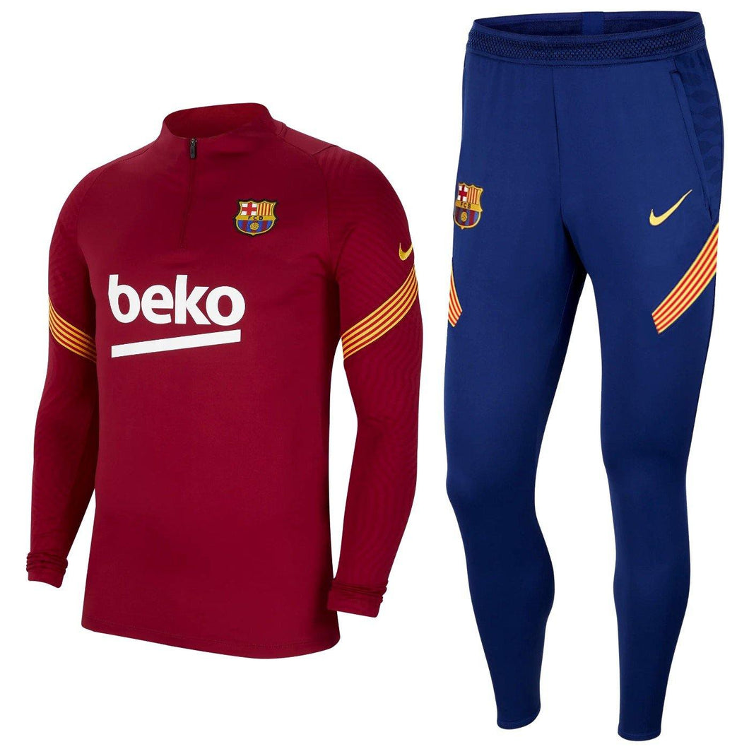 FC Barcelona soccer training technical tracksuit 2020/21 - Nike - SoccerTracksuits.com