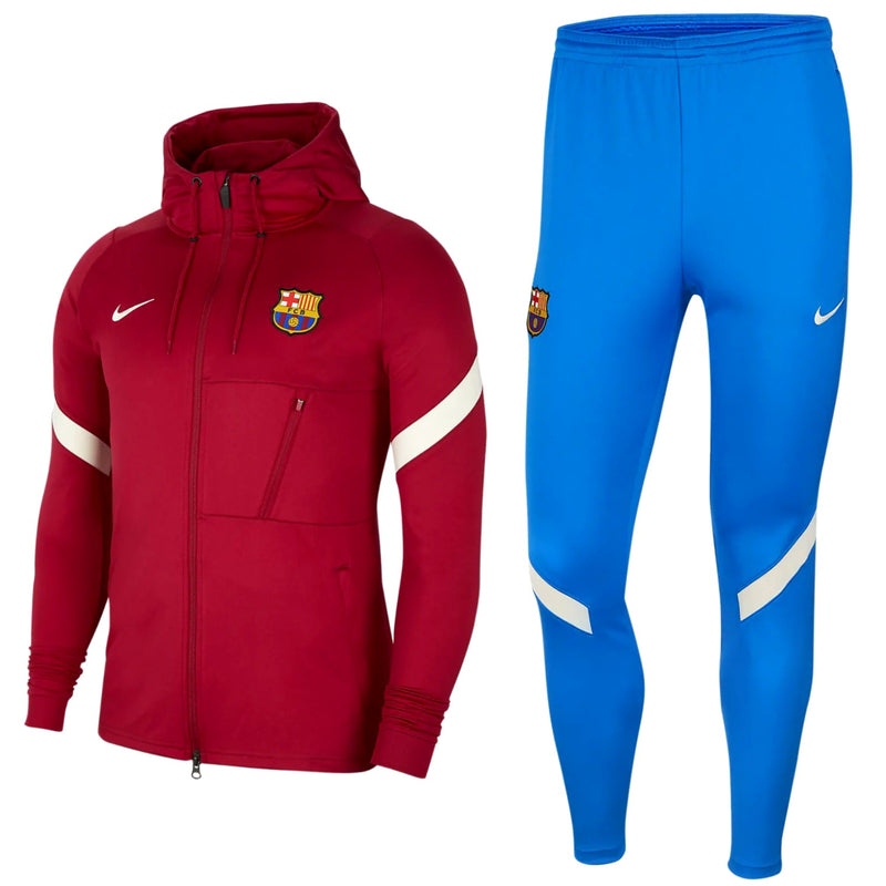 Tracksuit Tuta Barca 2021 FC Barcelona Hooded Presentation Soccer