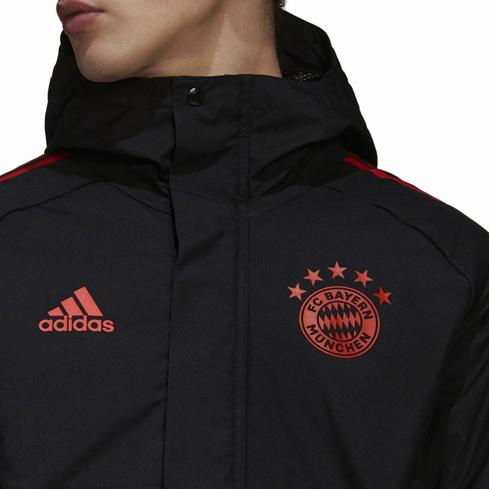 Bayern Munich winter training bench parka jacket 2022/23 - Adidas