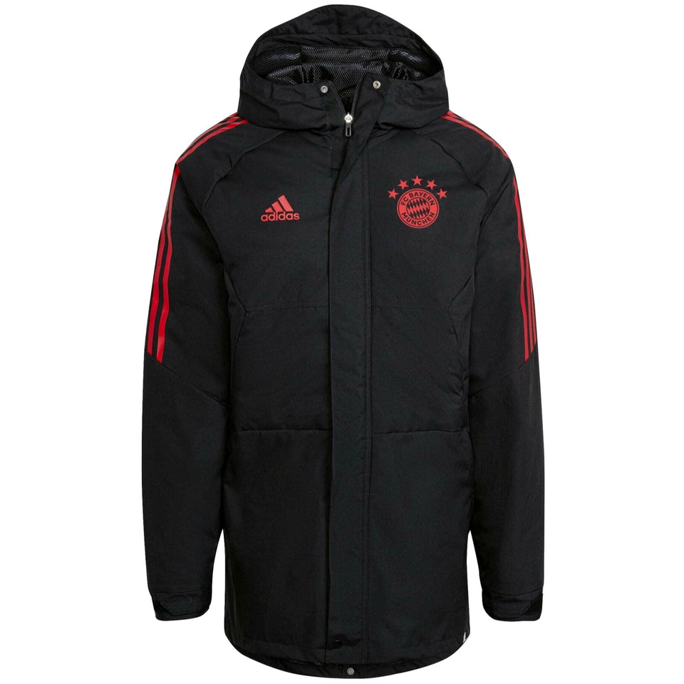 Bayern Munich winter training bench parka jacket 2022/23 - Adidas