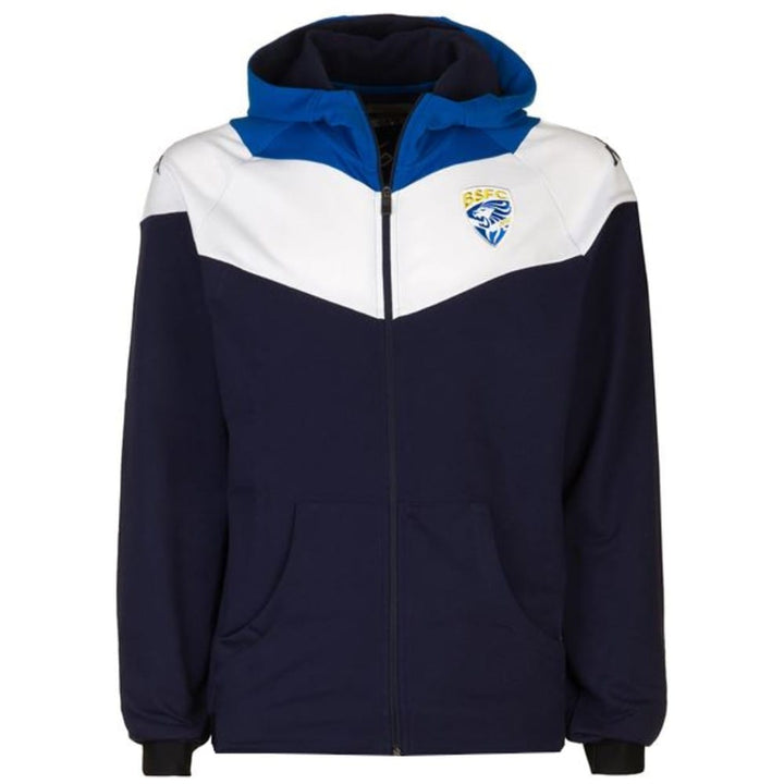 Brescia Calcio navy hooded presentation soccer tracksuit 2021 - Kappa