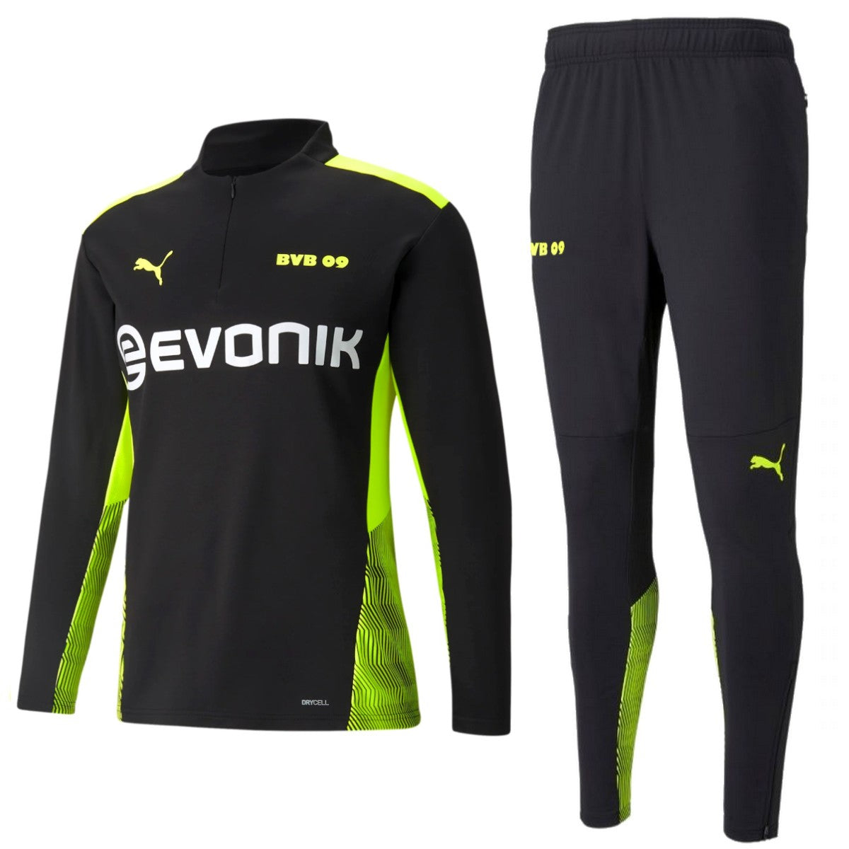 BVB Borussia Dortmund black training technical tracksuit 2021/22 Puma