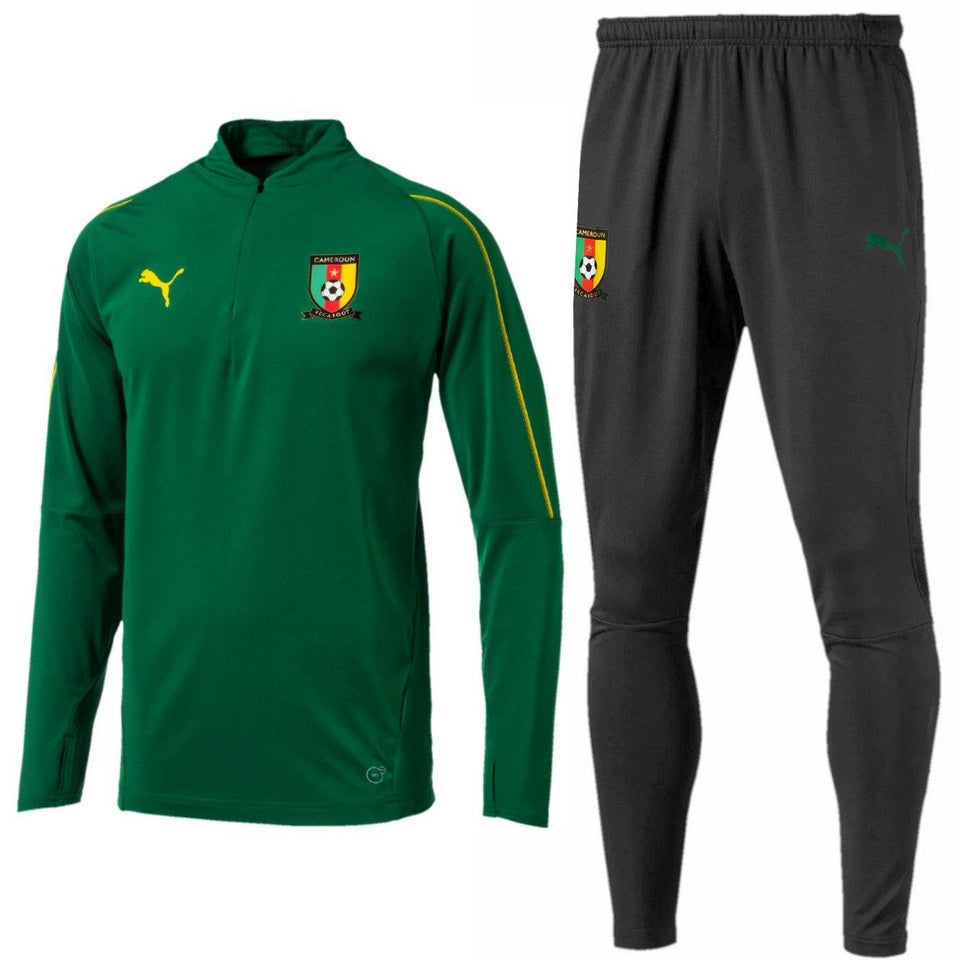Cameroon soccer team training technical tracksuit 2018/19 - Puma - SoccerTracksuits.com
