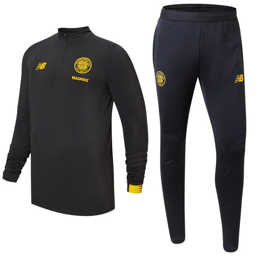 Celtic Glasgow black training Tech soccer tracksuit 2019/20 - New Balance - SoccerTracksuits.com