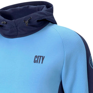 Manchester City Evostripe hooded presentation tracksuit 2021 light blue - Puma
