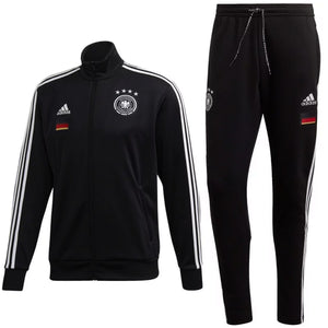 Germany 3S black presentation Soccer tracksuit 2021 - Adidas
