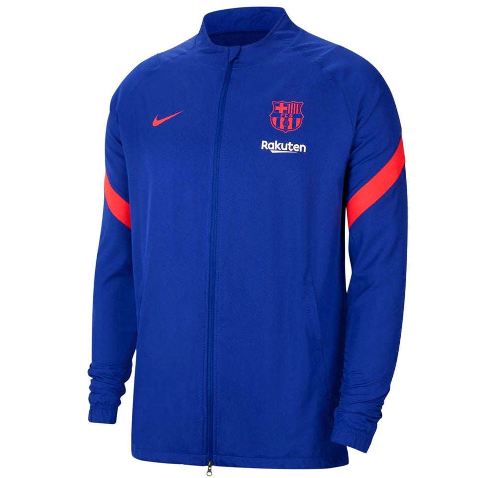 FC Barcelona blue training presentation soccer tracksuit 2021 - Nike - SoccerTracksuits.com