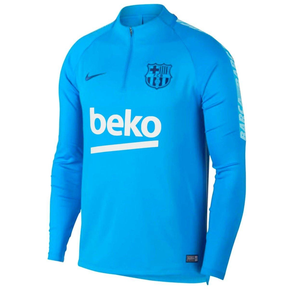 FC Barcelona light blue training technical soccer tracksuit 2019 - Nike - SoccerTracksuits.com