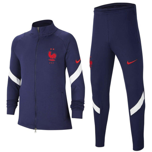 Kids - France training presentation Soccer tracksuit 2020/21 navy - Nike - SoccerTracksuits.com