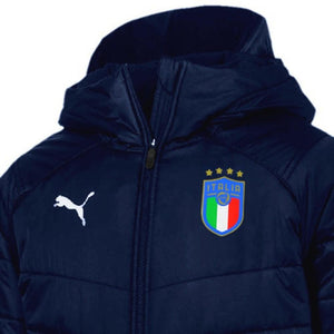 Italy soccer padded training bench jacket 2018/20 - Puma - SoccerTracksuits.com