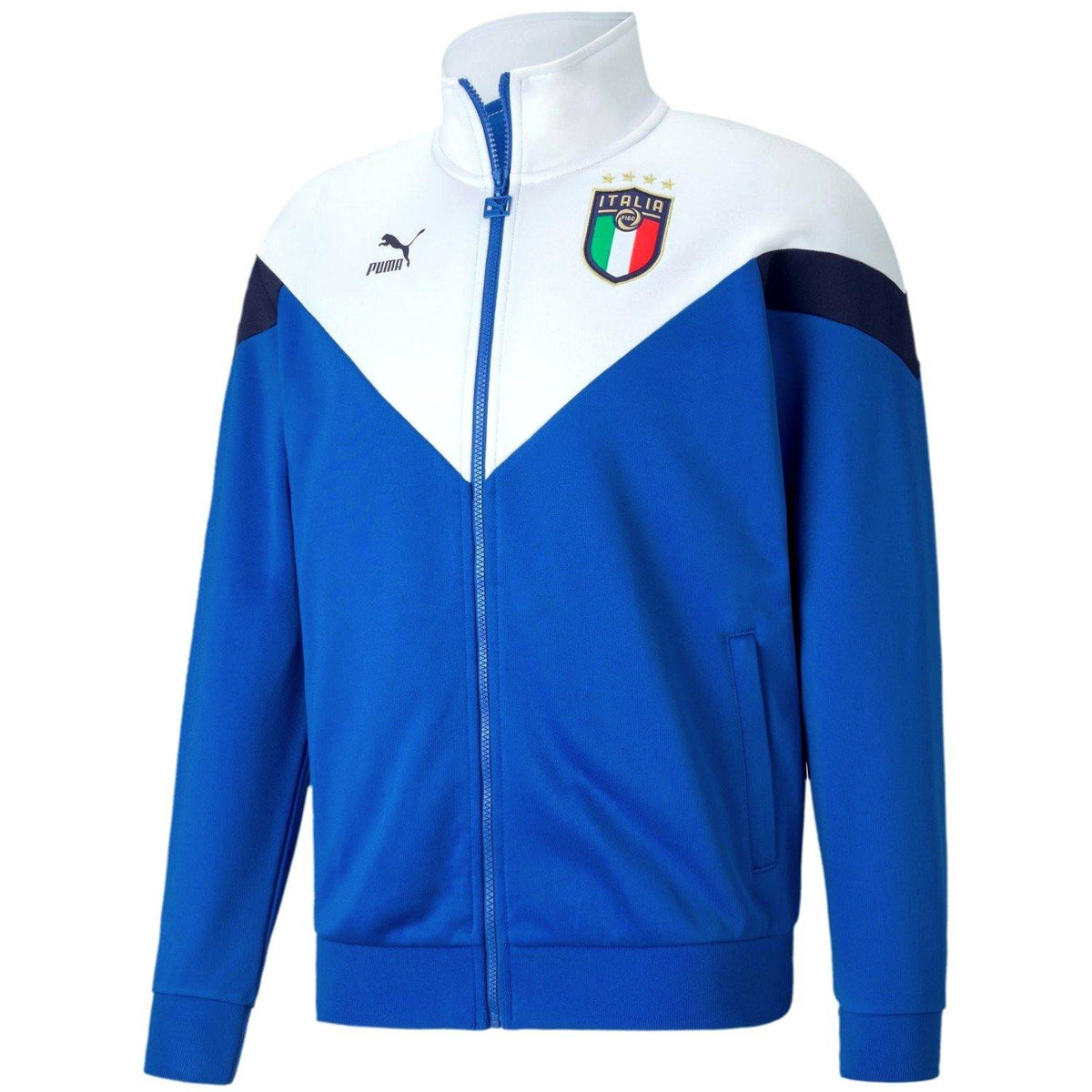 Italy Iconic Fans presentation Soccer tracksuit 2020 blue - Puma ...