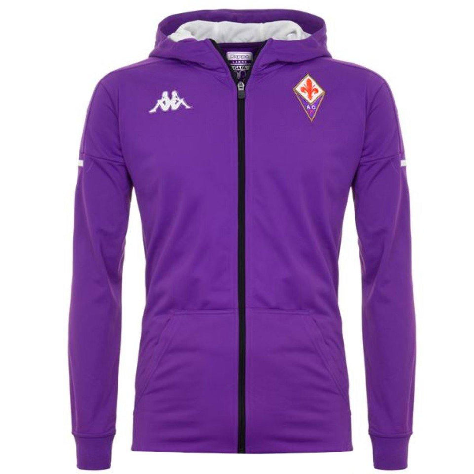 AC Fiorentina hooded presentation soccer tracksuit 2020/21 - Kappa - SoccerTracksuits.com