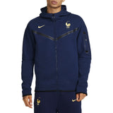France Tech fleece tracksuit 2022 in navy with zip-up jacket and matching pants for athletes