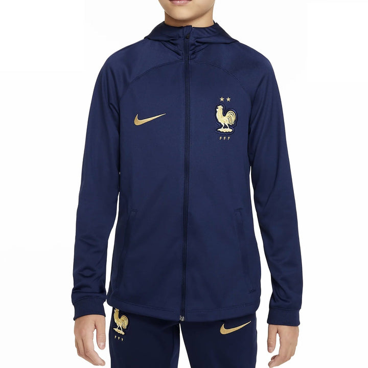 Kids - France hooded training presentation tracksuit 2022/23 - Nike