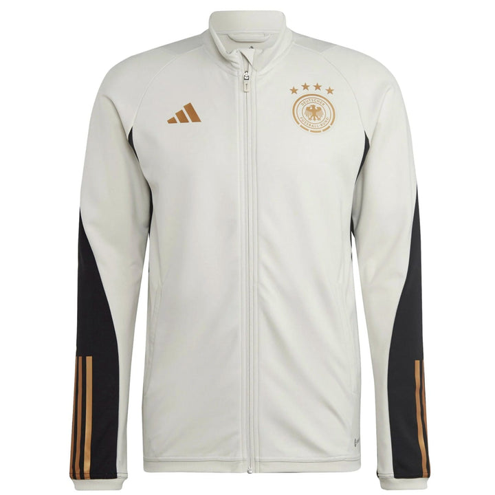 Germany training bench Soccer tracksuit 2022/23 white/black - Adidas