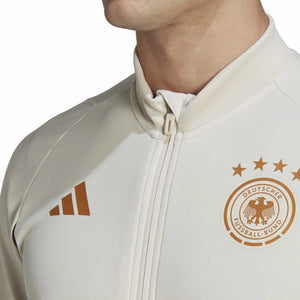Germany training bench Soccer tracksuit 2022/23 white/black - Adidas