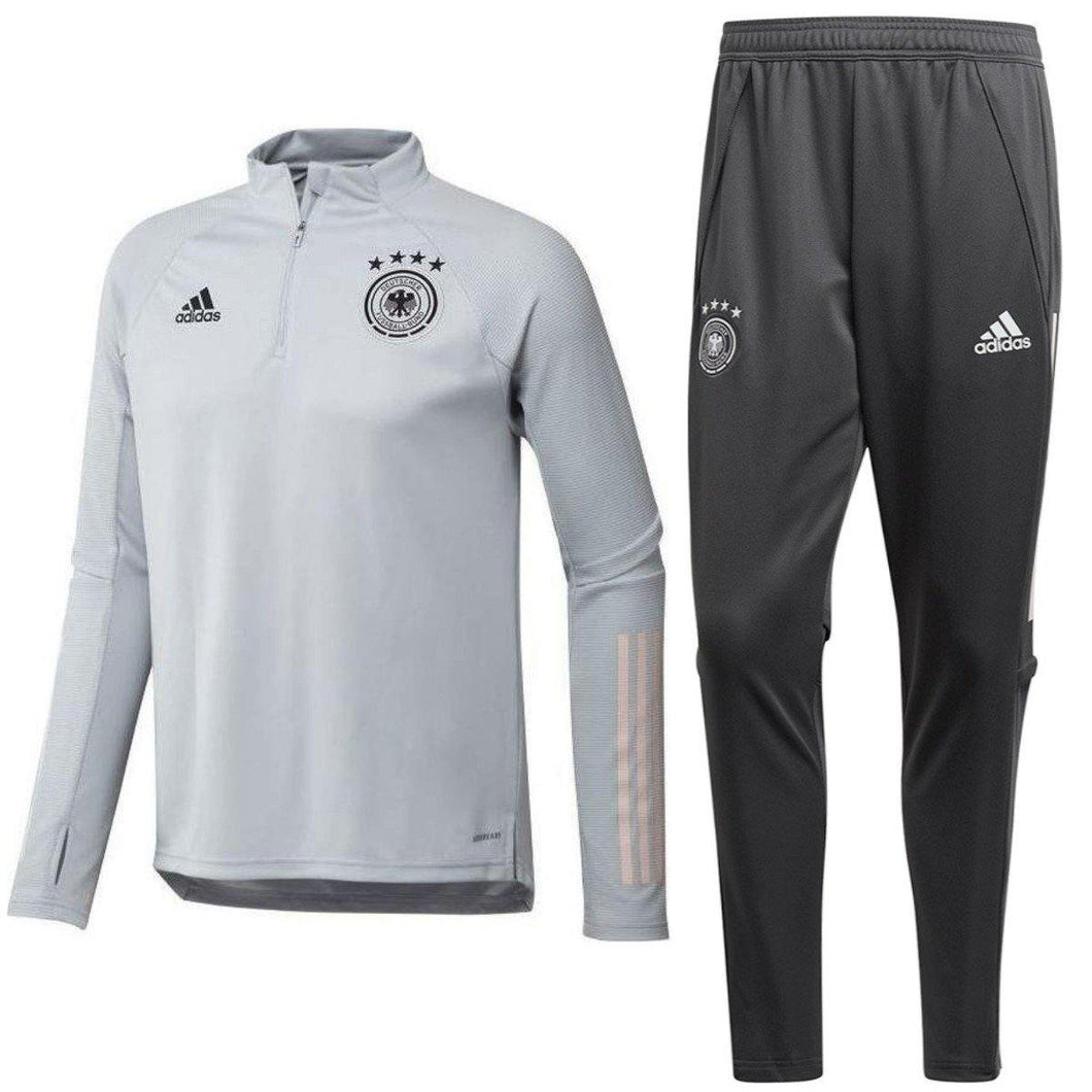Germany light grey training technical Soccer tracksuit 2020 - Adidas - SoccerTracksuits.com
