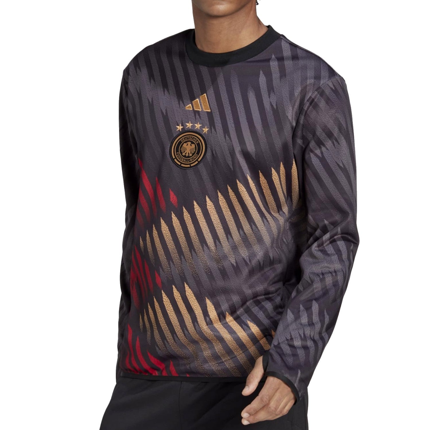 adidas ドイツ代表 2022カタールW杯 トレーニングウェア セットアップ Germany black presentation Soccer tracksuit 2022/23 - Adidas