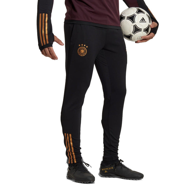 Germany training bench Soccer tracksuit 2022/23 white/black - Adidas