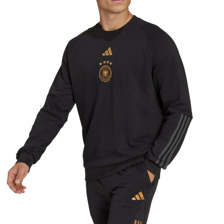 Germany Soccer black training sweat tracksuit 2022/23 - Adidas