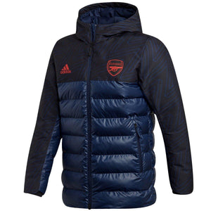 Arsenal FC soccer navy down padded jacket 2019/20 - Adidas - SoccerTracksuits.com