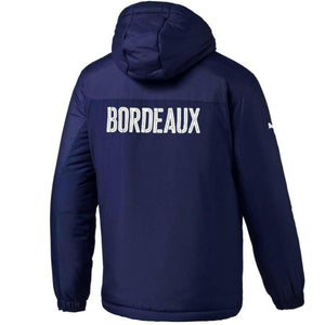 FC Bordeaux Soccer training technical bench jacket 2019 navy - Puma - SoccerTracksuits.com