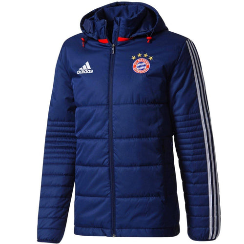 Bayern Munich winter training bench soccer jacket 2018 - Adidas - SoccerTracksuits.com