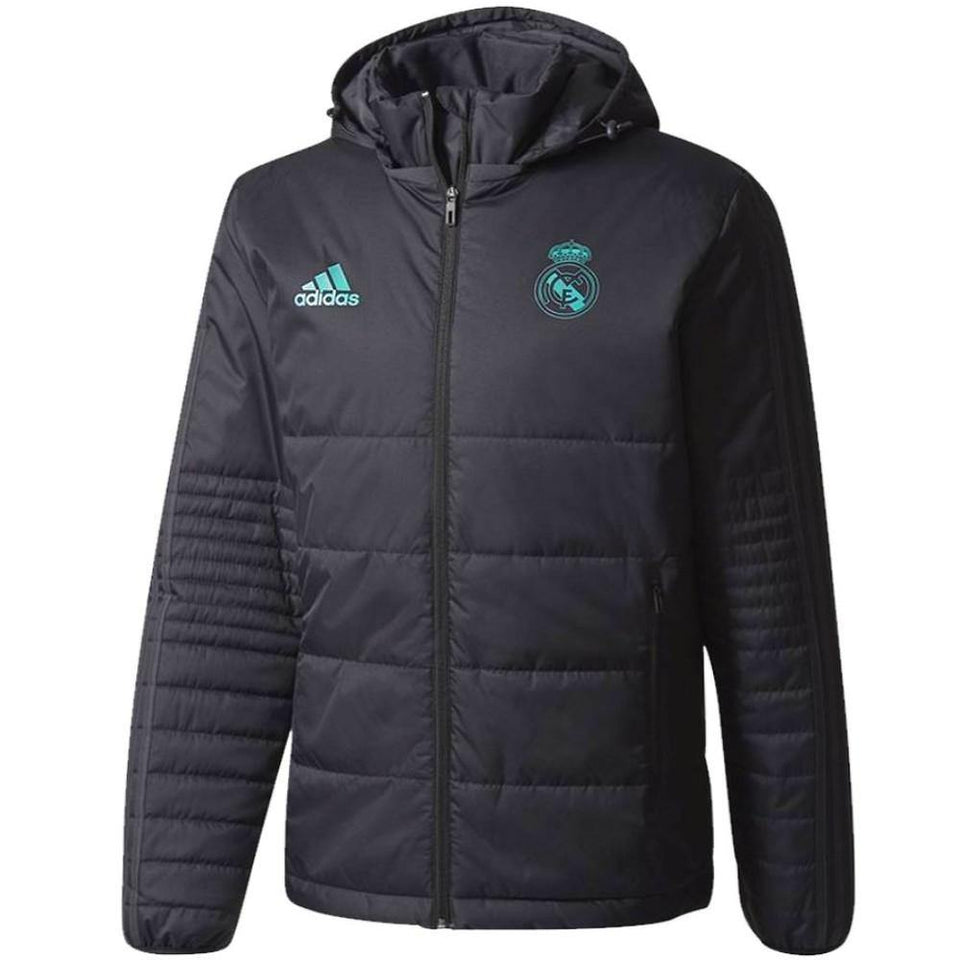 Real Madrid winter training bench soccer jacket 2018 - Adidas - SoccerTracksuits.com
