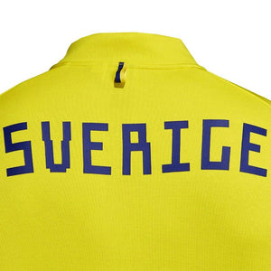 Sweden soccer Anthem presentation jacket 2018/19 - Adidas - SoccerTracksuits.com