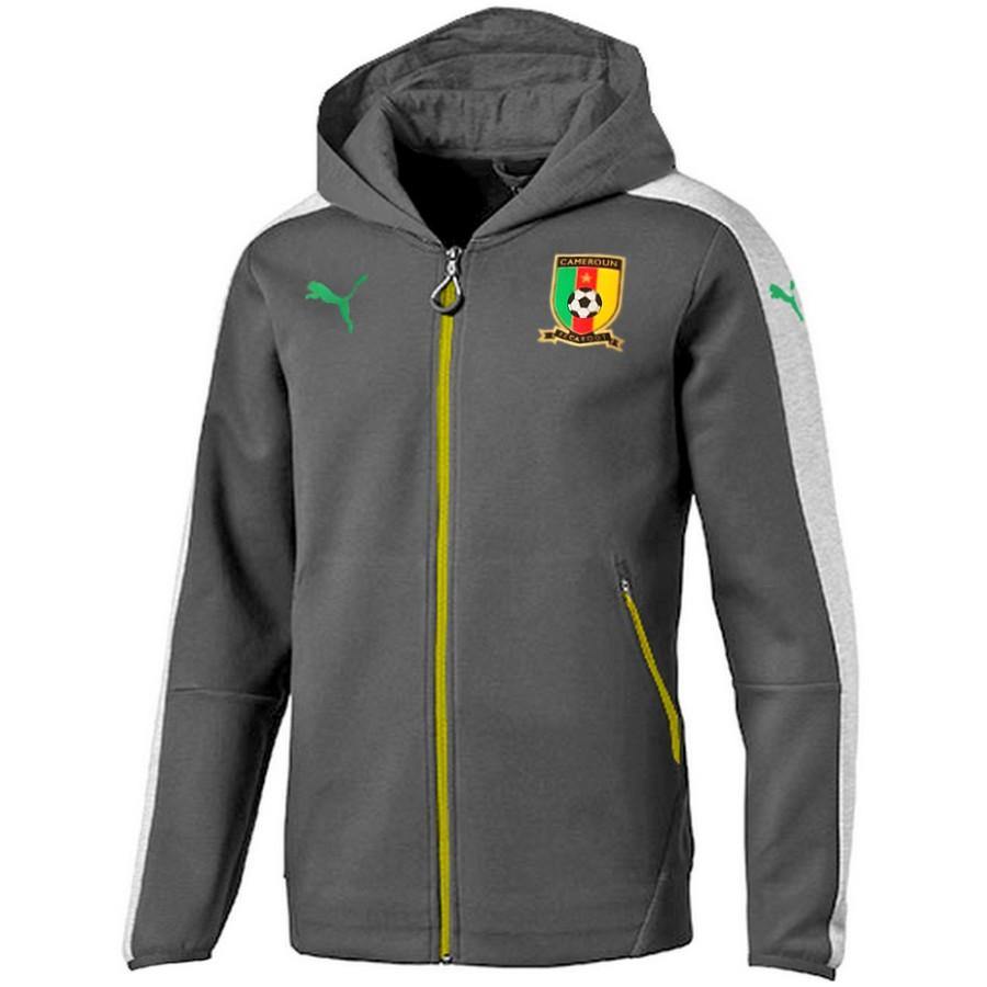 Cameroon national soccer team cotton presentation jacket 2016/18 - Puma - SoccerTracksuits.com