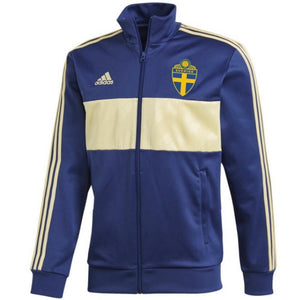 Sweden casual soccer presentation track jacket 2018/19 - Adidas - SoccerTracksuits.com