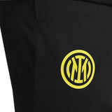 Inter Milan Nike UCL tracksuit 2022 23 featuring the iconic yellow club logo on black fabric