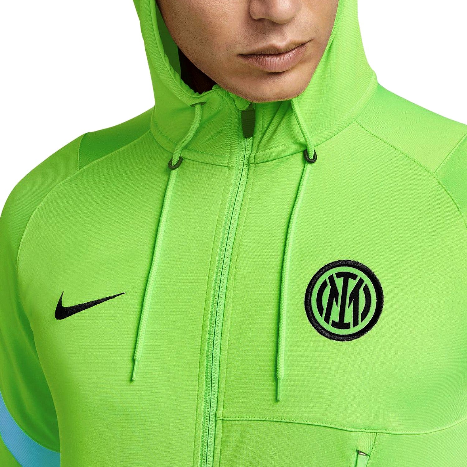 Inter Milan green UCL hooded presentation tracksuit 2021/22 Nike
