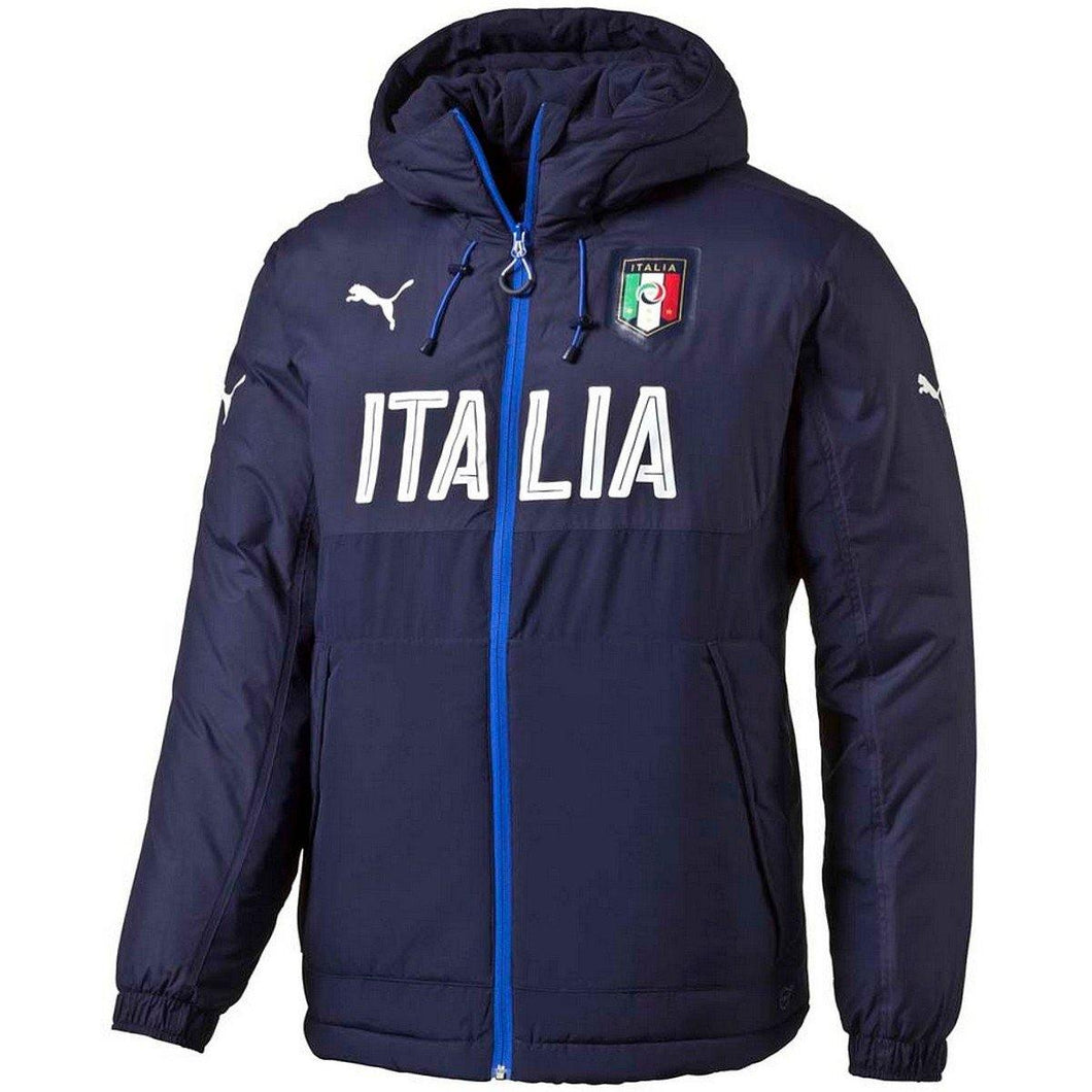 Italy Soccer training technical bench jacket 2016/17 Navy - Puma - SoccerTracksuits.com