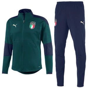 Italy national team green training Soccer tracksuit 2019 - Puma - SoccerTracksuits.com