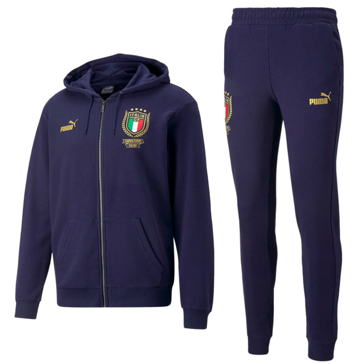 Italy Euro Winner cotton presentation tracksuit 2021/22 navy - Puma