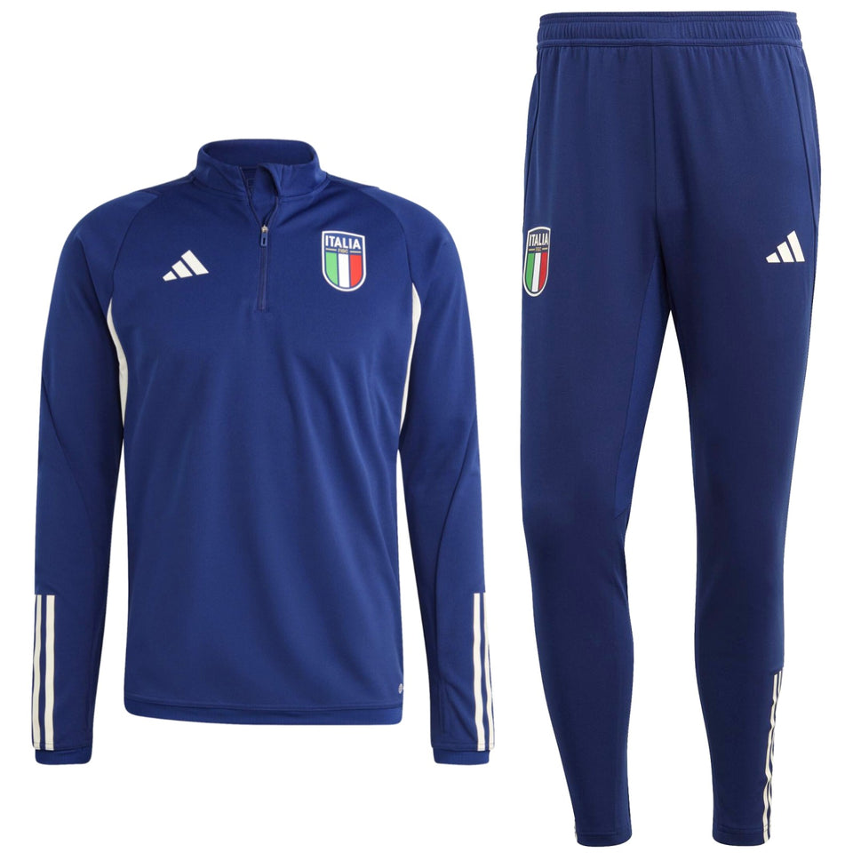 Italy training technical Soccer tracksuit 2023/24 navy - Adidas