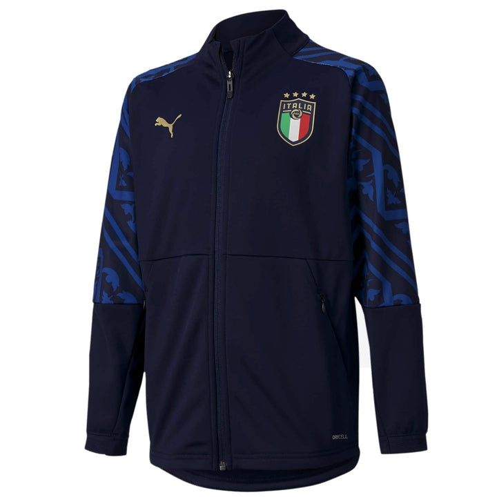 Kids - Italy navy pre-match presentation tracksuit 2020/21 - Puma