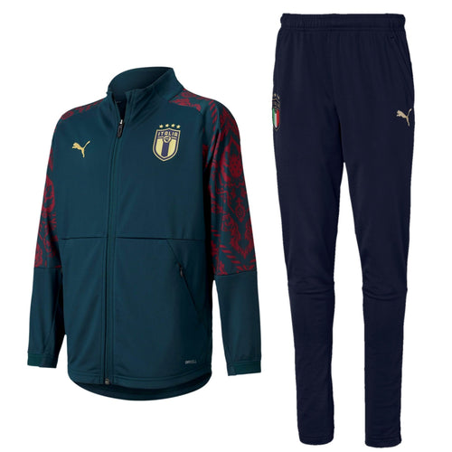 Kids - Italy green pre-match presentation tracksuit 2019/20 - Puma