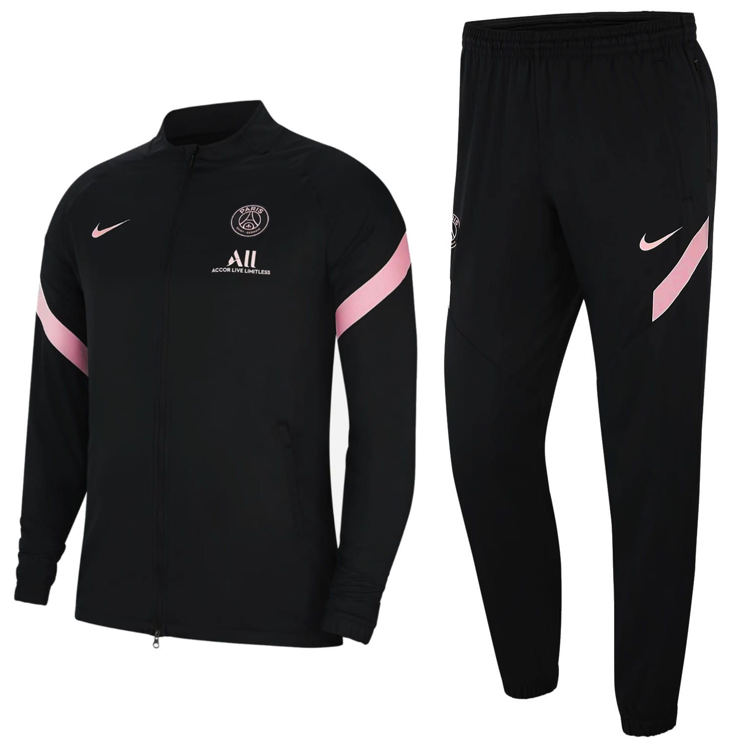 Nike PSG トレーニングジャケット＆パンツ セット PSG black presentation Soccer tracksuit 2021/22 - Nike
