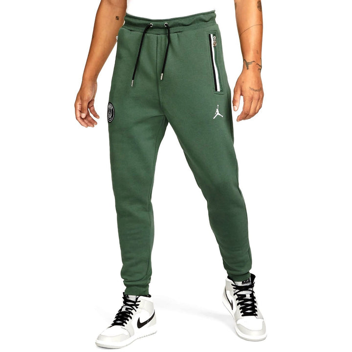 Jordan x PSG green Casual Fleece presentation tracksuit 2021/22 - Jordan