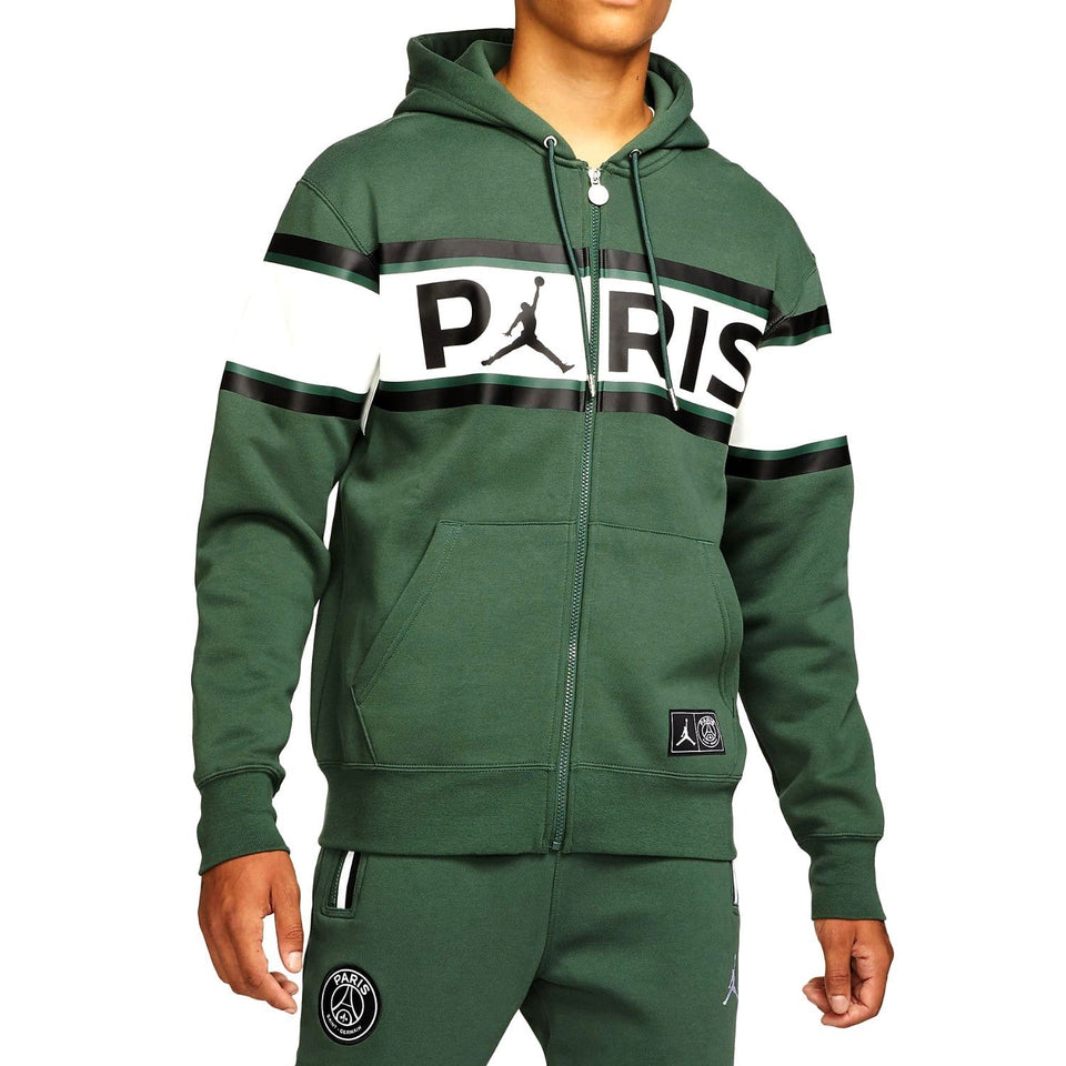 Jordan x PSG green Casual Fleece presentation jacket 2021/22 - Jordan
