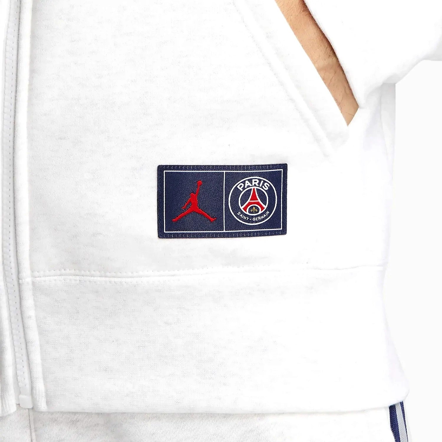Jordan x PSG white Casual Fleece presentation jacket 2021/22 - Jordan â SoccerTracksuits.com