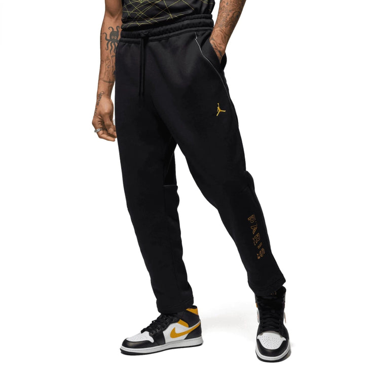 Jordan x PSG Casual Fleece fanwear presentation tracksuit 2023 black - Jordan