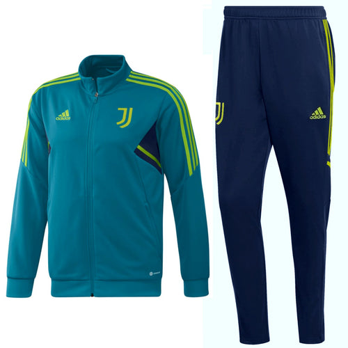 Juventus training bench Soccer tracksuit 2022/23 blue - Adidas
