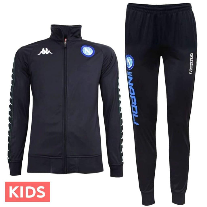 Kids - SSC Napoli UCL navy presentation soccer tracksuit 2018/19 - Kappa