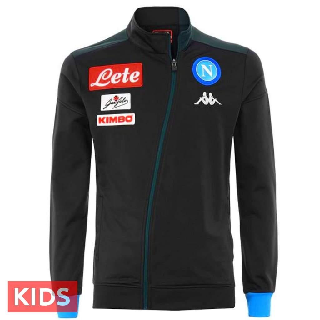 Kids - SSC Napoli dark blue presentation soccer tracksuit 2018/19