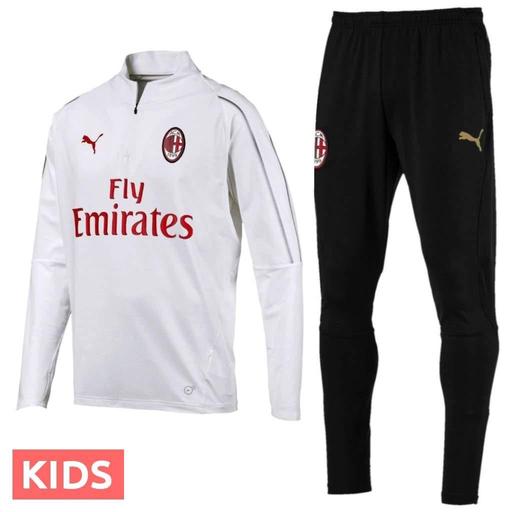 Kids - AC Milan Training Technical Soccer Tracksuit 2018/19 - Puma - SoccerTracksuits.com