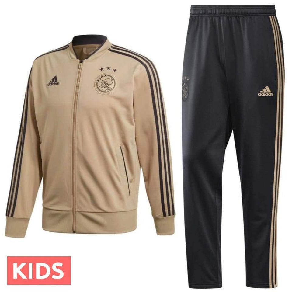 Kids - Ajax Amsterdam Training/Presentation Soccer Tracksuit 2018/19 - Adidas - SoccerTracksuits.com